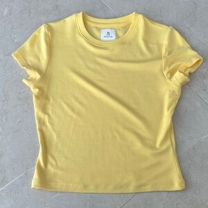 Sunny Yellow Short Sleeve Baby Doll Tee